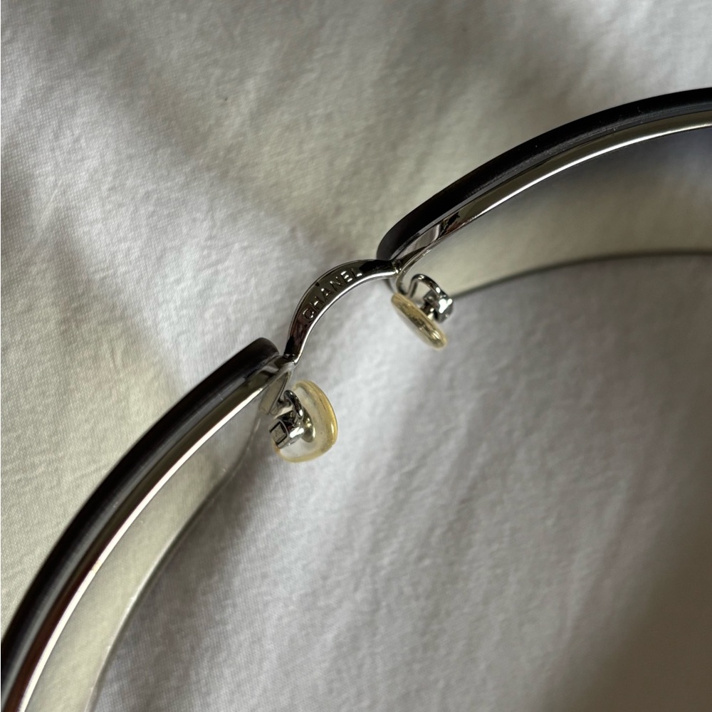 Chanel Rimless Sunglasses w/ Crystal CC Logo - Picture 7 of 10
